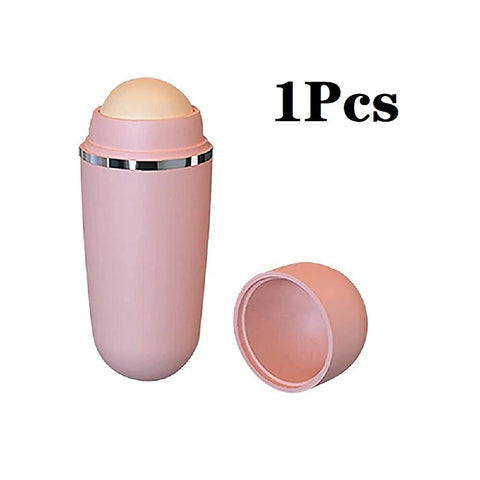 Face Oil Absorbent Volcanic Roller Portable Reusable Oil Control On the Go Instant Results Remove Excess Shine for Oily Skin
