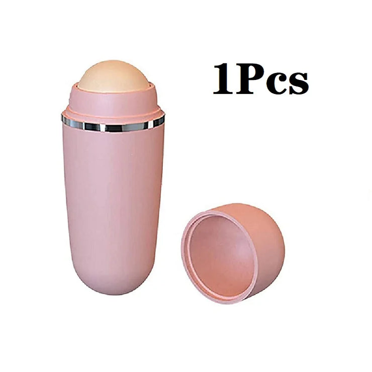 Face Oil Absorbent Volcanic Roller Portable Reusable Oil Control On the Go Instant Results Remove Excess Shine for Oily Skin
