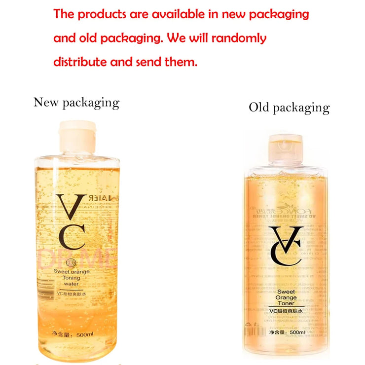 Vitamin C Toner Moisturizing and Refreshing Preventing Dry Skin Changing Hair Glossing Repairing Skin Non irritating 500ml