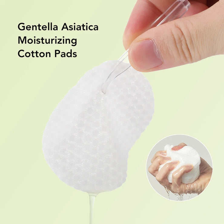 100Pcs Skincare Toner Pads with Centella Asiatica Niacinamide Cleansing Cotton Pads Deep Hydrating Moisturizing Toner Cotton Pad