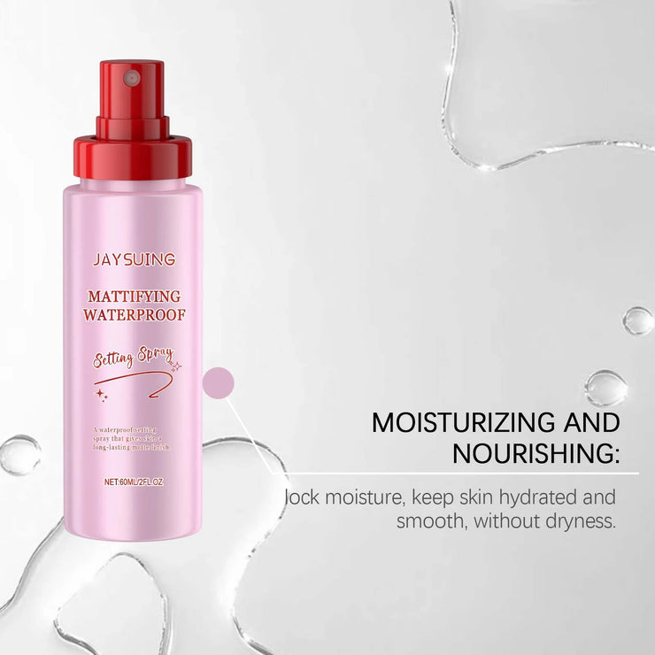 Makeup Setting Spray Waterproof Sweat-Proof Flawless Matte Effect All Day Refreshing Oil Control Non-sticky Makeup Fixing Mist
