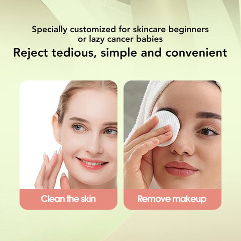 100Pcs Skincare Toner Pads with Centella Asiatica Niacinamide Cleansing Cotton Pads Deep Hydrating Moisturizing Toner Cotton Pad