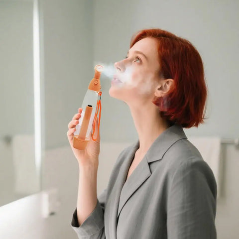 Facial Mister Handheld Hydrating Humidifier Eye Sprayer Manual Steamer Hydrating Skin Care Tools Portable Humidifier for Home