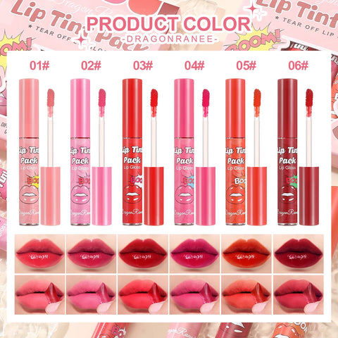 Tear off lipstick lipstick moisturizing and moisturizing lipstick lipstick film Tear off lipstick lipstick waterproof and color fast lipstick lipstick case