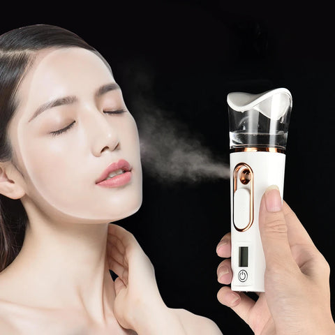 Nano Facial Sprayer Mini Humidifier Portable Wireless Cool Mist Maker Fogger Hydration Humidifier Skin Care UsB Rechargeable Spa
