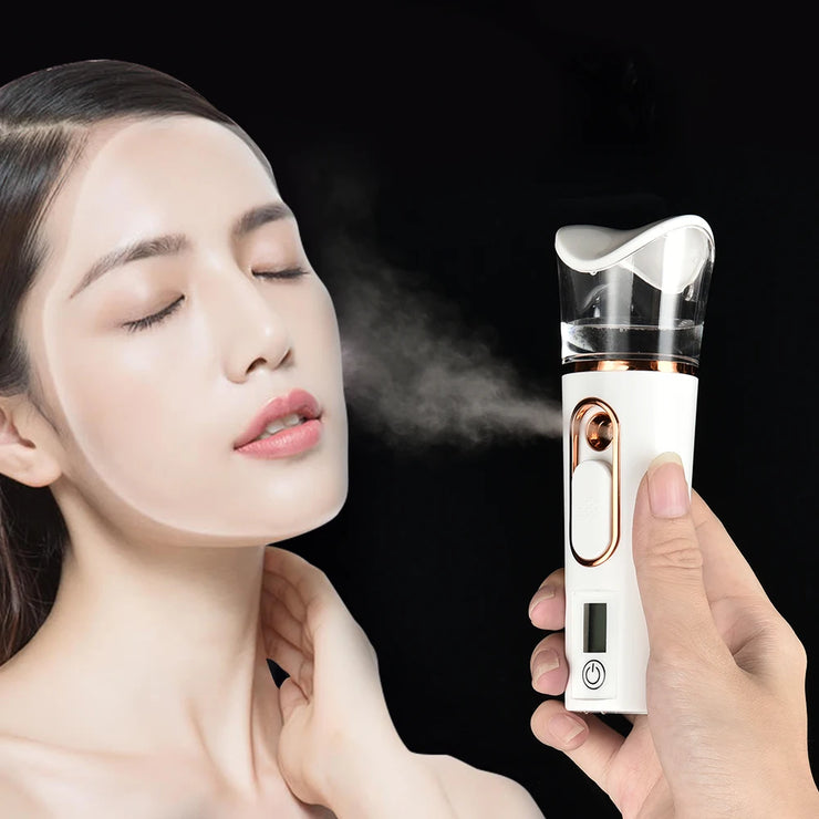 Nano Facial Sprayer Mini Humidifier Portable Wireless Cool Mist Maker Fogger Hydration Humidifier Skin Care UsB Rechargeable Spa