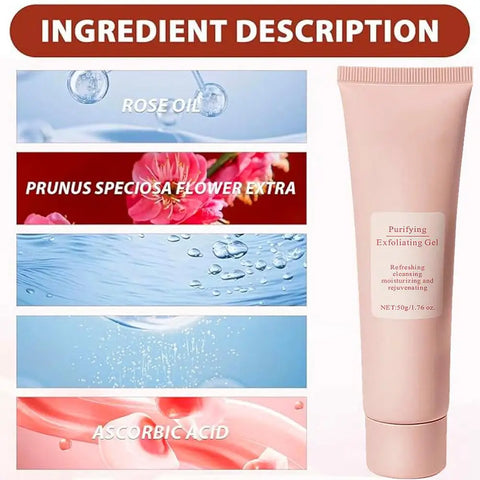 Purifying Exfoliating Gel Gentle Exfoliating Facial Cleanser Facial Scrub For Body Face Moisturizing Nourishing Repair Skincare