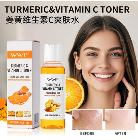 Turmeric Vitamin C Toner-Turmeric Antioxidant Refreshing & Moisturizing,Brightens & Softens Face Care Toner for All Skin Types