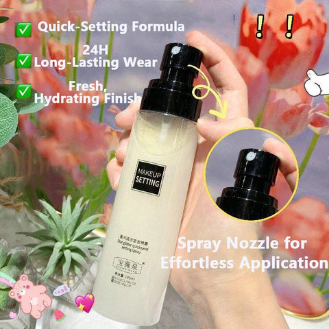 100ml Long-Lasting Makeup Fixing Spray Waterproof Sweatproof Oil-Control Hydrating Setting Mist for Perfect Cosmetics Finish