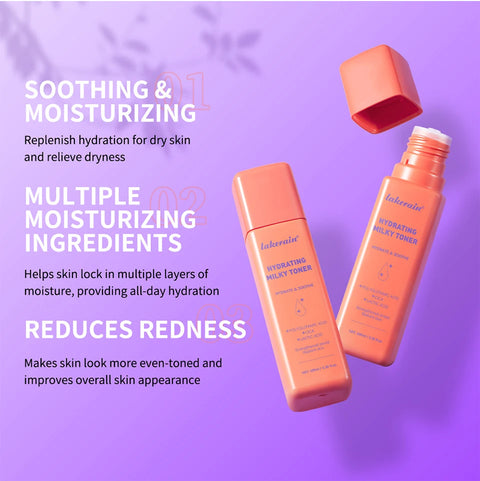 Hydrating Milky Toner Repair Skin Ultra Hydrating Toner for Face Soothes Skin Moisture Reduces Redness Barrier Skincare