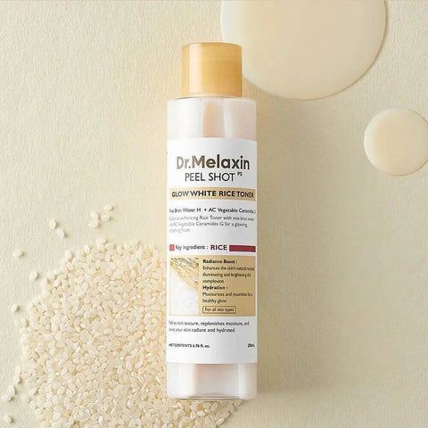 White Rice Toner Deep Moisturizing Soothing the Skin Cleanses Skin Nourishes Hydrates Relieve Dry White Rice Astringent Water