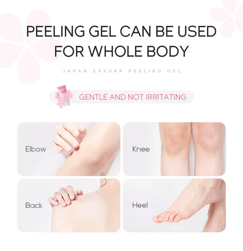 LAIKOU Sakura Moisturizing Facial Cleanser Peeling Gel Deep Cleansing Remove Dead Face Wash Skin Care