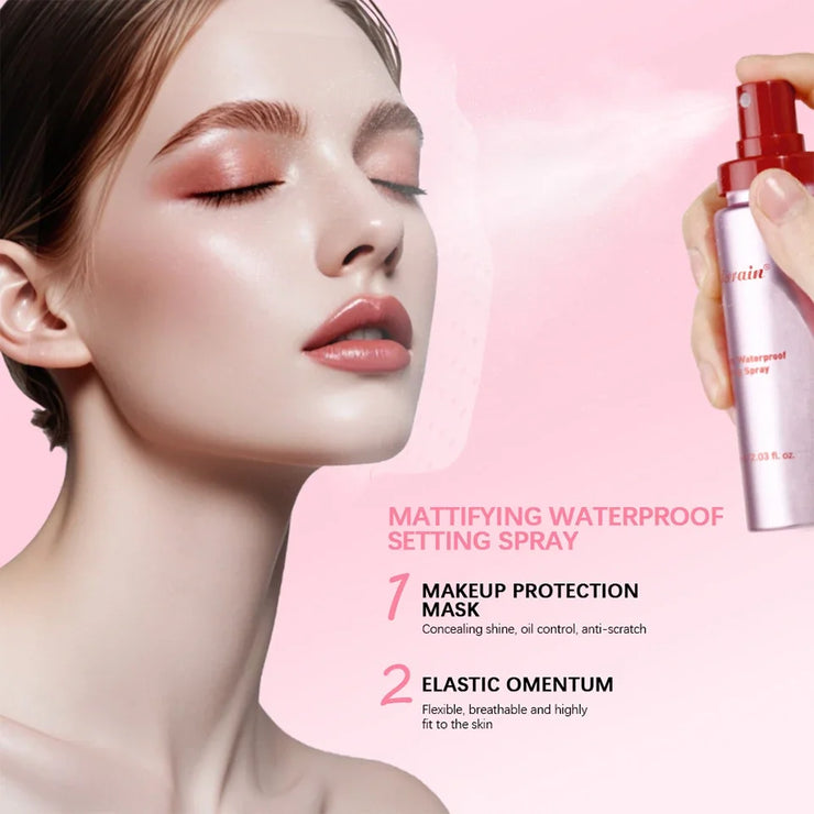 Mattifying Setting Spray Waterproof Makeup Long Lasting Oil Control Moisturizing Non-Sticky Spray Fixer Spray For All Skinprimer