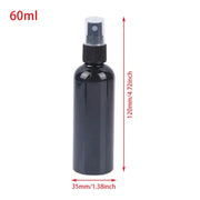 1Pcs Perfume Cosmetic Face Hydration Refillable Spray Bottle 20/30/50/60/100ml Travel Accessories Small Watering Can Black Empty