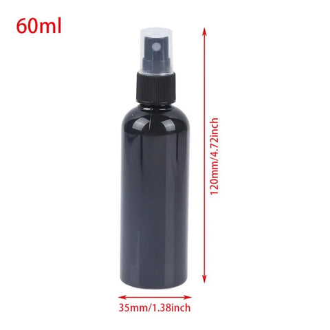 1Pcs Perfume Cosmetic Face Hydration Refillable Spray Bottle 20/30/50/60/100ml Travel Accessories Small Watering Can Black Empty