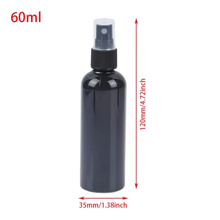 1Pcs Perfume Cosmetic Face Hydration Refillable Spray Bottle 20/30/50/60/100ml Travel Accessories Small Watering Can Black Empty