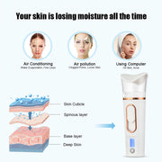 Nano Facial Sprayer Mini Humidifier Portable Wireless Cool Mist Maker Fogger Hydration Humidifier Skin Care UsB Rechargeable Spa