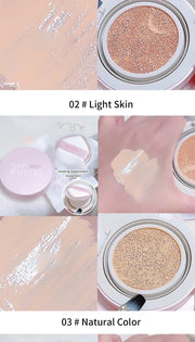 Moisturizing Concealer Air Cushion Natural Makeup Holding Water Resistant Cream Skin Foundation
