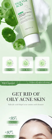 Salicylic Acid Facial Cleanser Face Wash Foam Face Cleanser Moisturizing Facial Cleansing Hydrating Skin Care Products