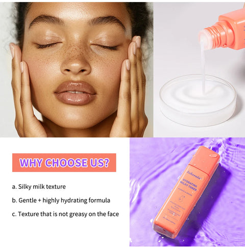 Hydrating Milky Toner Repair Skin Ultra Hydrating Toner for Face Soothes Skin Moisture Reduces Redness Barrier Skincare