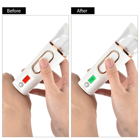 Nano Facial Sprayer Mini Humidifier Portable Wireless Cool Mist Maker Fogger Hydration Humidifier Skin Care UsB Rechargeable Spa