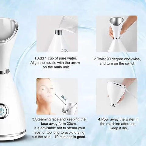 Facial Steamer Skin Care Machine Deeply Cleaning Spa Face Sprayer Cleaner Personal Care & Beauty Appliances