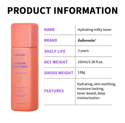 Hydrating Milky Toner Repair Skin Ultra Hydrating Toner for Face Soothes Skin Moisture Reduces Redness Barrier Skincare