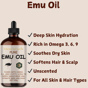 Pure Cold-Pressed Essential Oil, Soft and Smooth Skin, Suitable for Face, Body, Smooth and Firm, Rich in Glycerin, Suitable for All Skin Types, Essential Oils