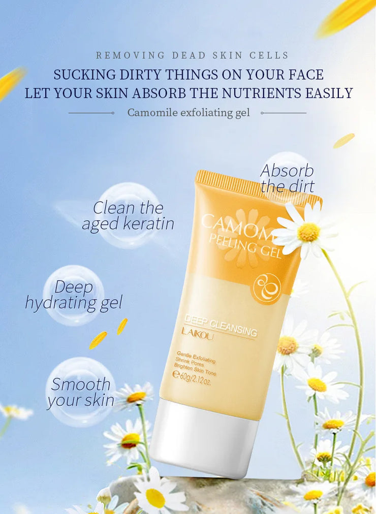LAIKOU Sakura Moisturizing Facial Cleanser Peeling Gel Deep Cleansing Remove Dead Face Wash Skin Care