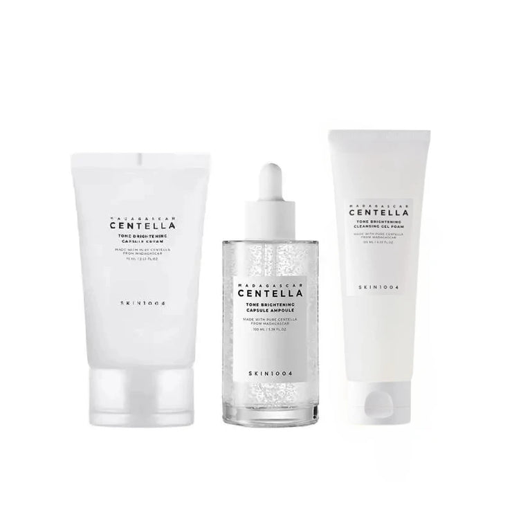 Korean Centella Tone Brightening Toner Facial Calming Moisturizing Serum Cream Gentle Cleanser Skincare Original Products Set