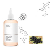 Gentle exfoliation improves skin condition, brightens skin tone, facial skin care glycolic acid 7% toner 240ML